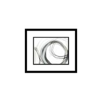 Circle The Wagons I Wall Art in White, Black, Gray by Bellanest