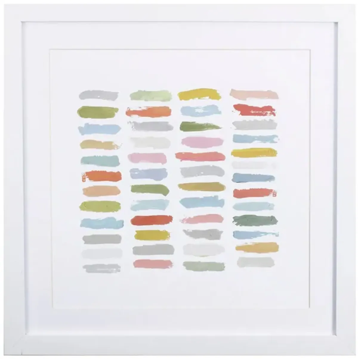 Colorful Lines Horizontal Wall Art in Multicolor, Blue, Green, Pink Yellow, Red by Propac Images