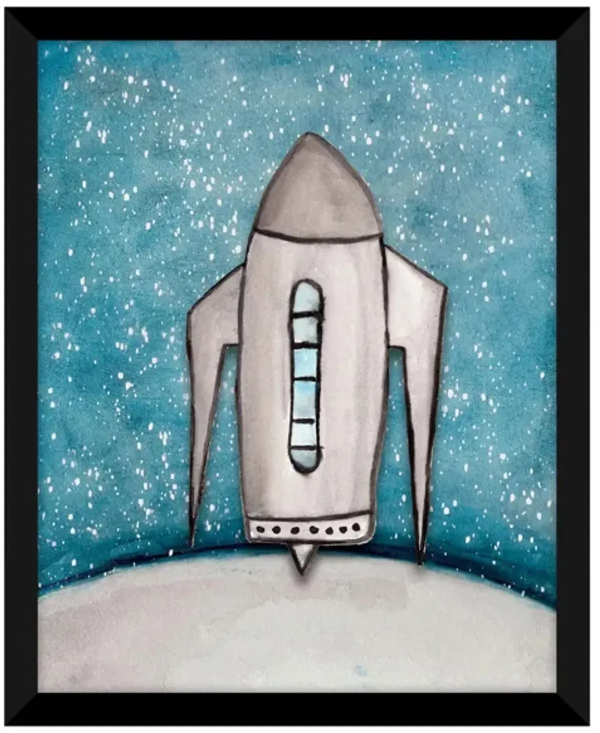 Moon Voyage II in Blue, Gray by Bellanest