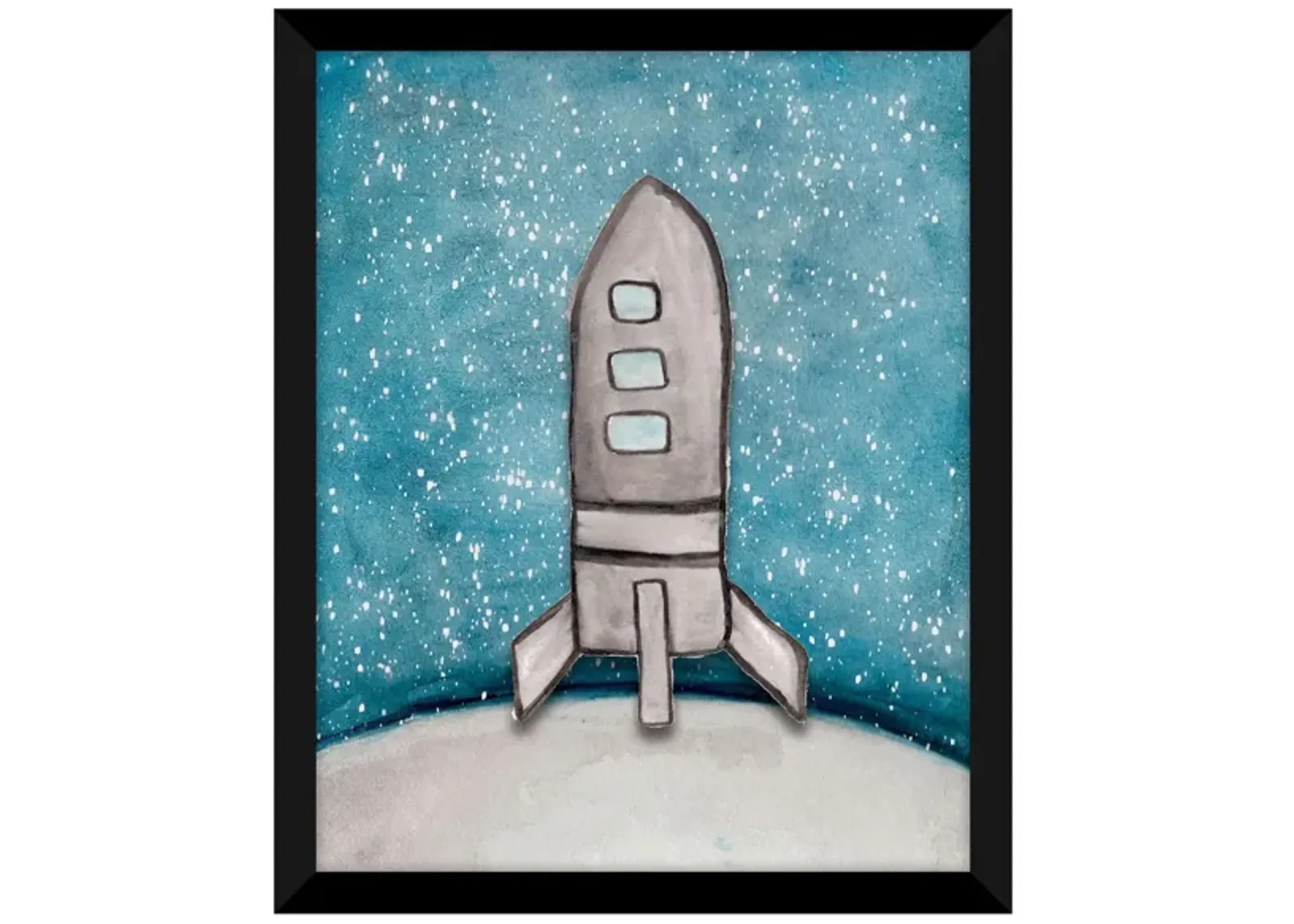 Moon Voyage I in Blue, Gray by Bellanest