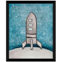 Moon Voyage I in Blue, Gray by Bellanest