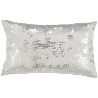 Glam Accent Pillow in Gray/Silver by Safavieh