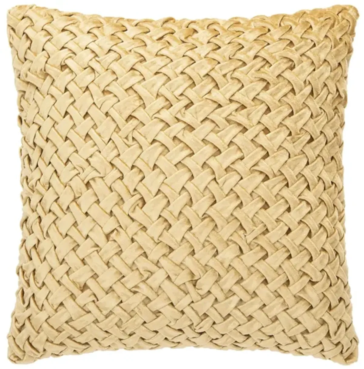 Embellished Reslin Accent Pillow in Beige by Safavieh