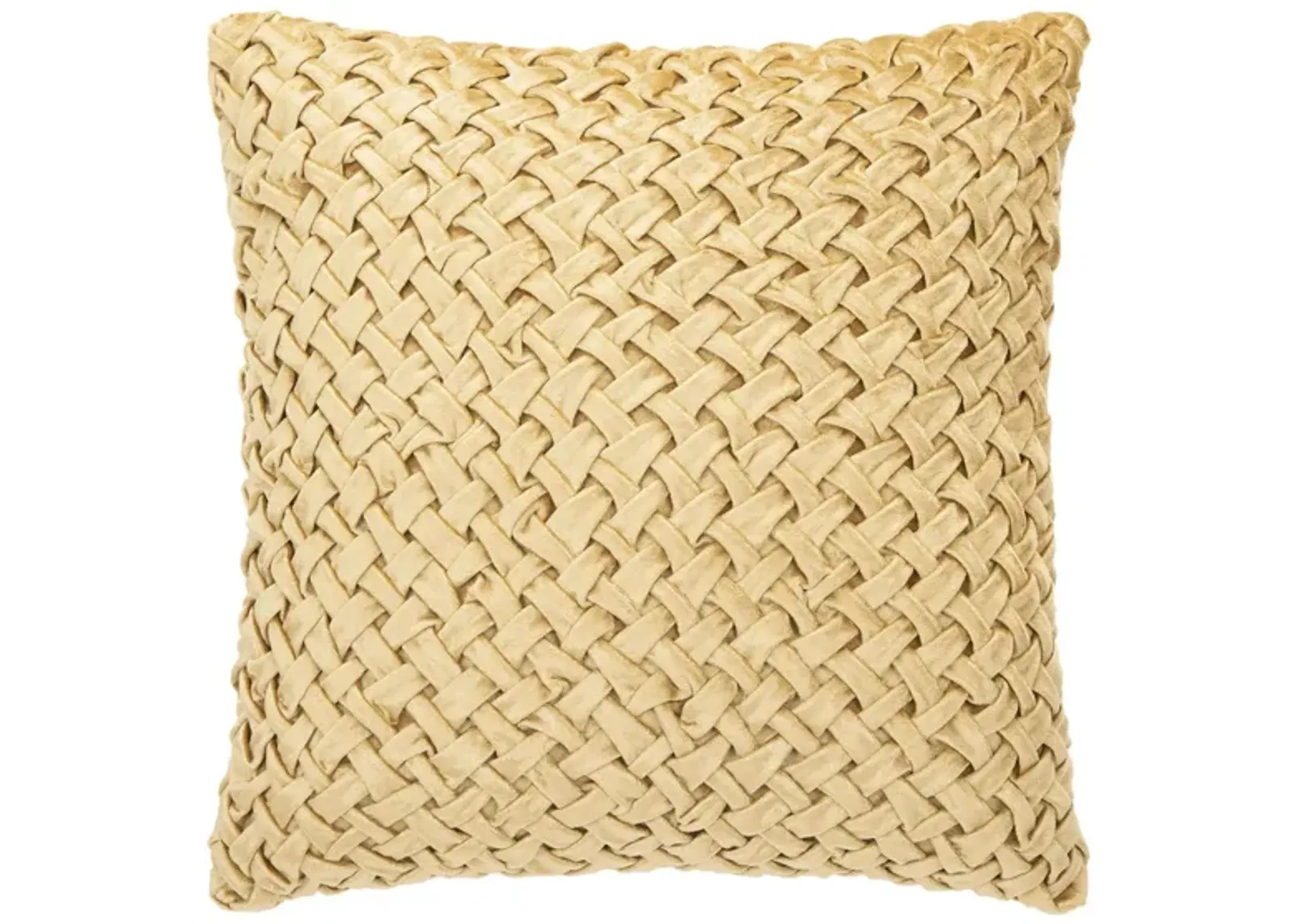 Embellished Reslin Accent Pillow in Beige by Safavieh