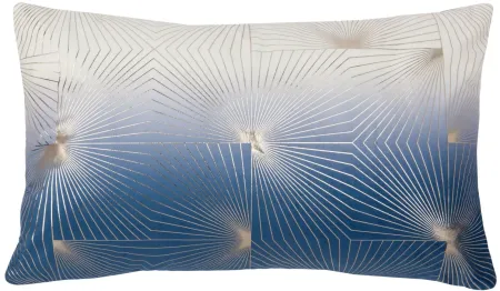 Embellished Loran Accent Pillow in Navy/Gray by Safavieh