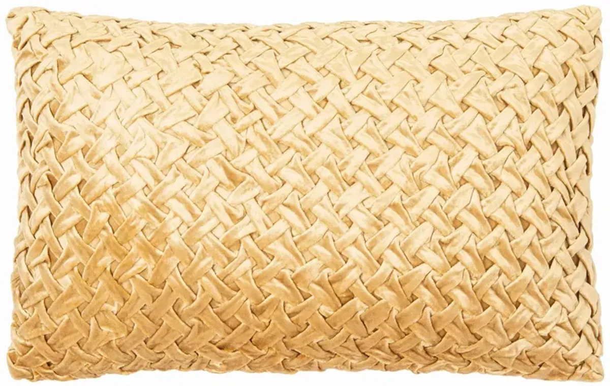 Embellished Reslin Accent Pillow in Beige by Safavieh