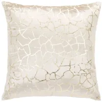 Embellished Verzla Accent Pillow in Beige/Gold by Safavieh