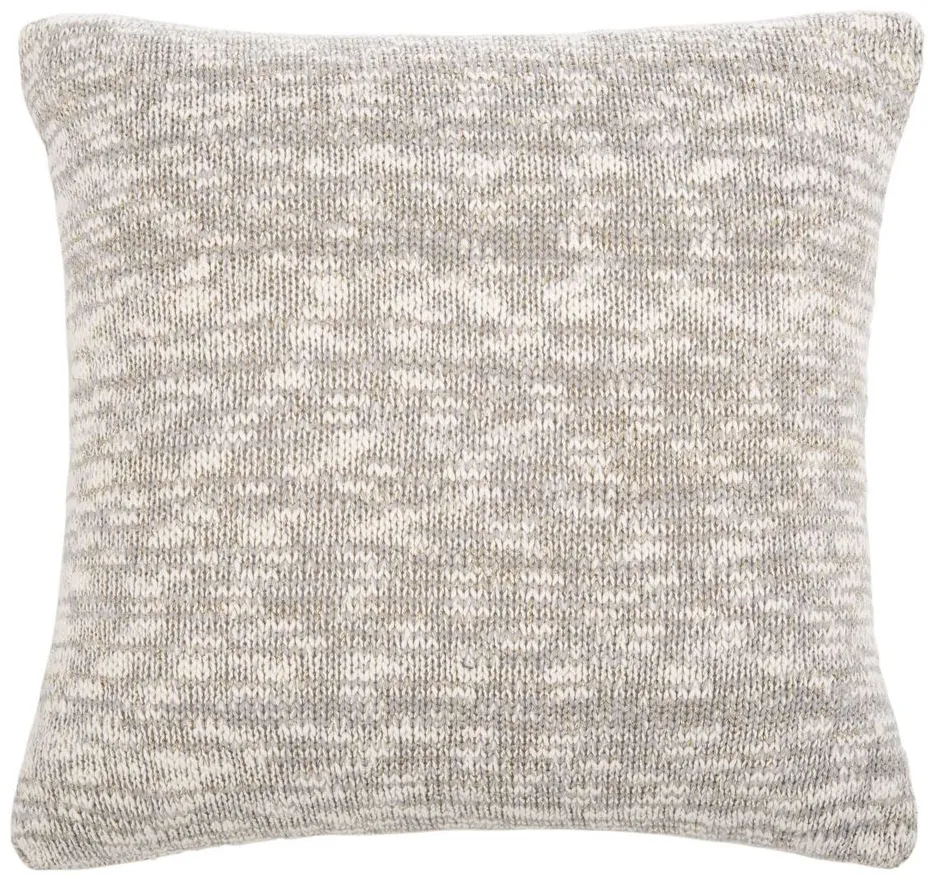 Textures And Weaves Accent Pillow in Gray/Gold by Safavieh