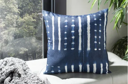 Bohemian Accent Pillow in Blue/White by Safavieh