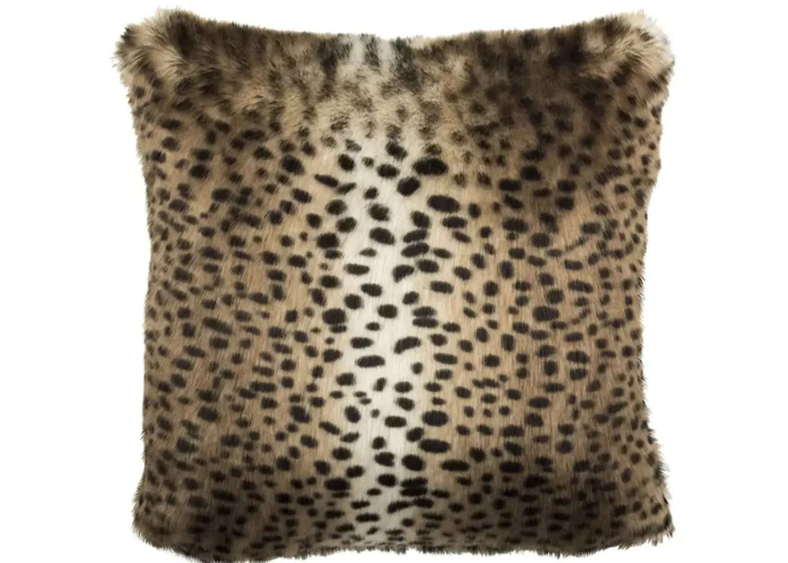 Plush Accent Pillow in Black/Brown by Safavieh