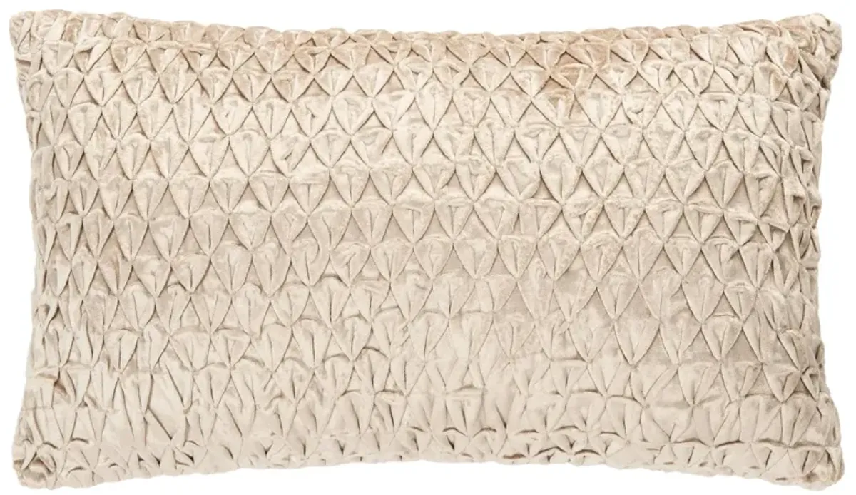 Embellished Harla Accent Pillow in Beige by Safavieh