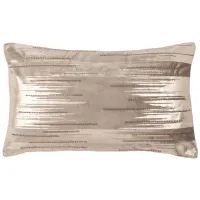 Embellished Prasla Accent Pillow in Taupe/Gold by Safavieh