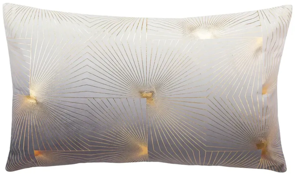 Embellished Loran Accent Pillow in Gray/Gold by Safavieh