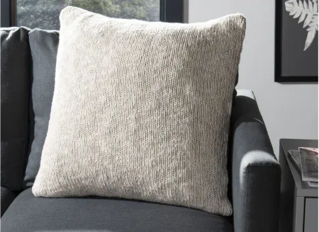 Textures And Weaves Accent Pillow in Natural/Silver by Safavieh