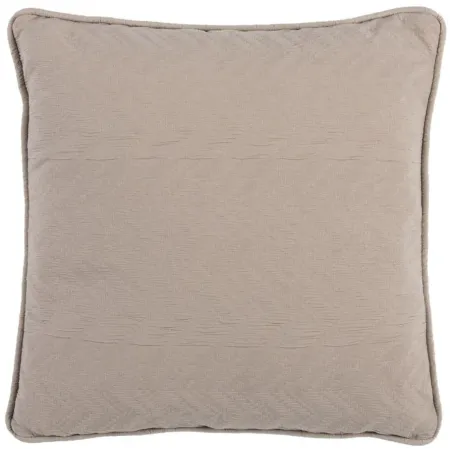 Textures And Weaves Accent Pillow in Taupe by Safavieh