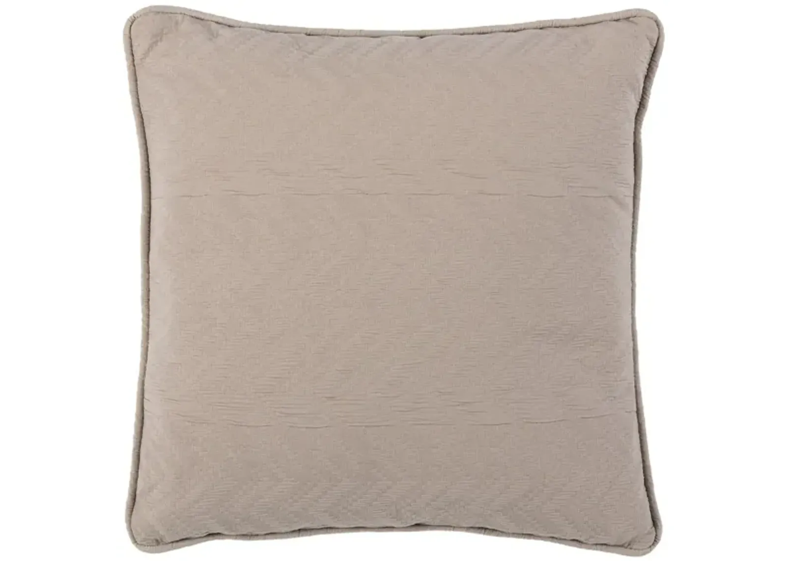 Textures And Weaves Accent Pillow in Taupe by Safavieh