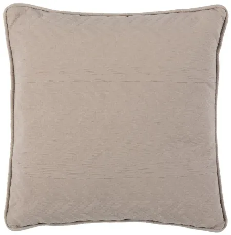 Textures And Weaves Accent Pillow in Taupe by Safavieh