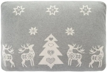 Holiday Twinkling Pillow in Gray by Safavieh
