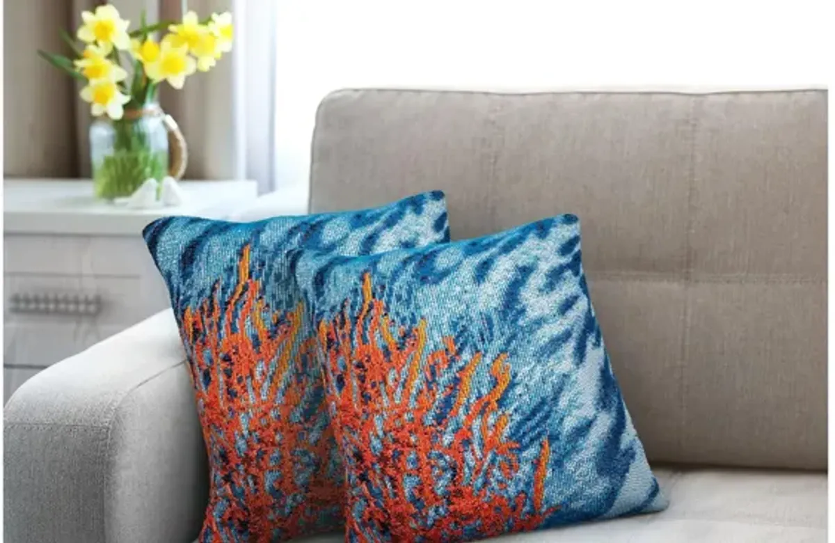 Liora Manne Marina Coral Pillow