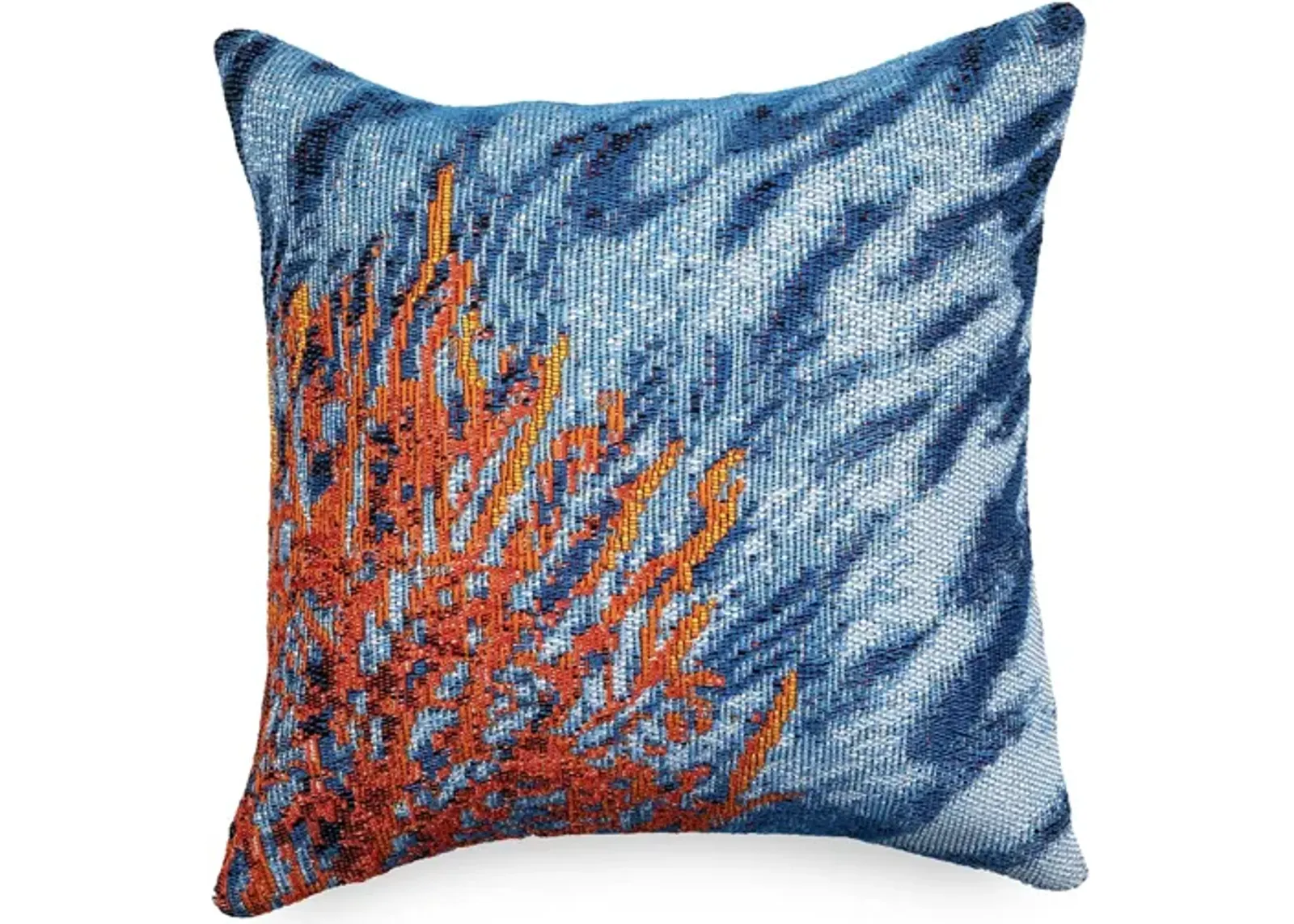 Liora Manne Marina Coral Pillow in Blue by Trans-Ocean Import Co Inc