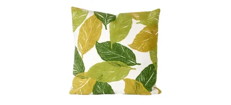 Liora Manne Visions I Mystic Leaf Pillow in Green by Trans-Ocean Import Co Inc