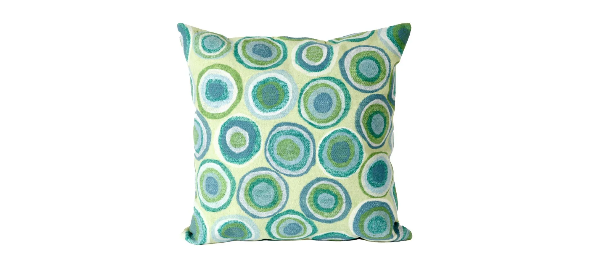Liora Manne Visions II Puddle Dot Pillow in Green by Trans-Ocean Import Co Inc