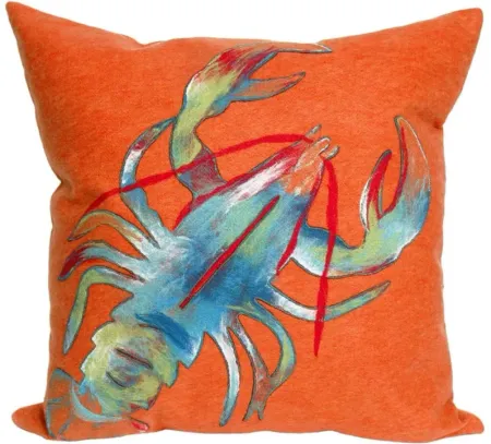 Liora Manne Visions II Lobster Pillow in Orange by Trans-Ocean Import Co Inc