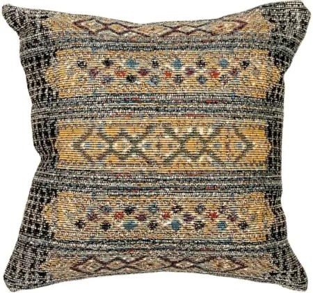 Liora Manne Marina Tribal Stripe Pillow in Black by Trans-Ocean Import Co Inc