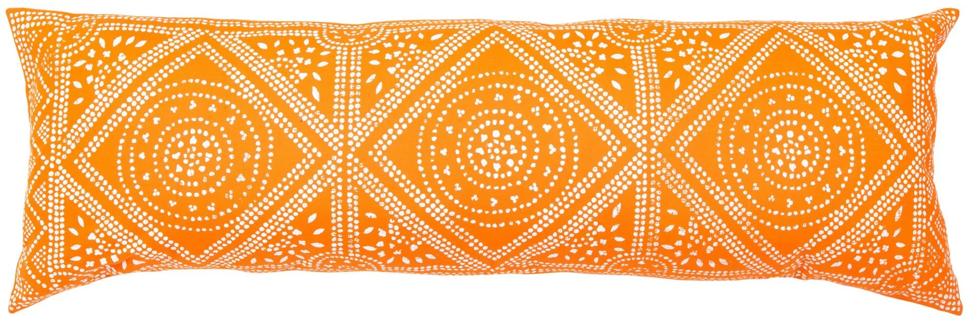 Embellished Valenti Accent Pillow in Orange/White by Safavieh