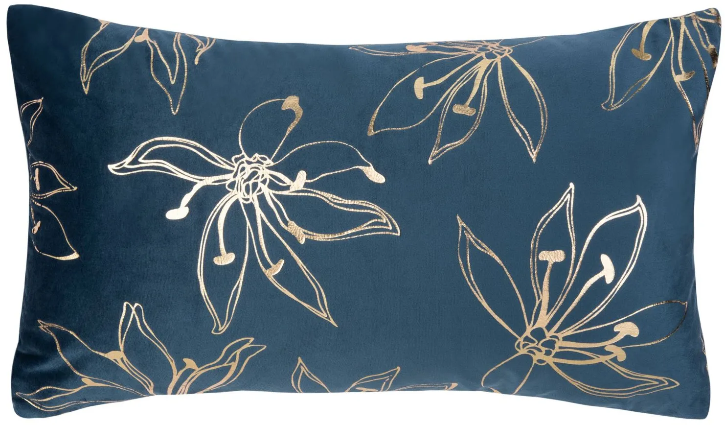 Embellished Yari Accent Pillow in Royal Blue/Tan by Safavieh