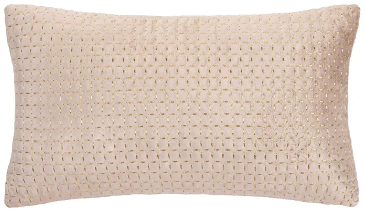 Embellished Lovie Accent Pillow in Blush by Safavieh