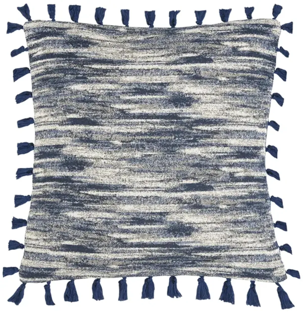 Bohemian Accent Pillow in Navy/Creme by Safavieh