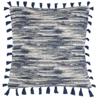 Bohemian Accent Pillow in Navy/Creme by Safavieh