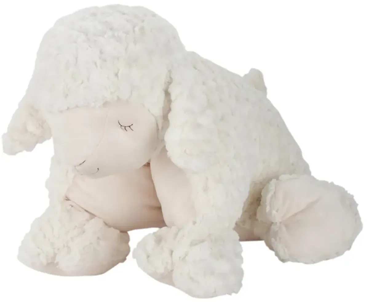 Luna Foldable Plush Lamb in Ivory by Nourison