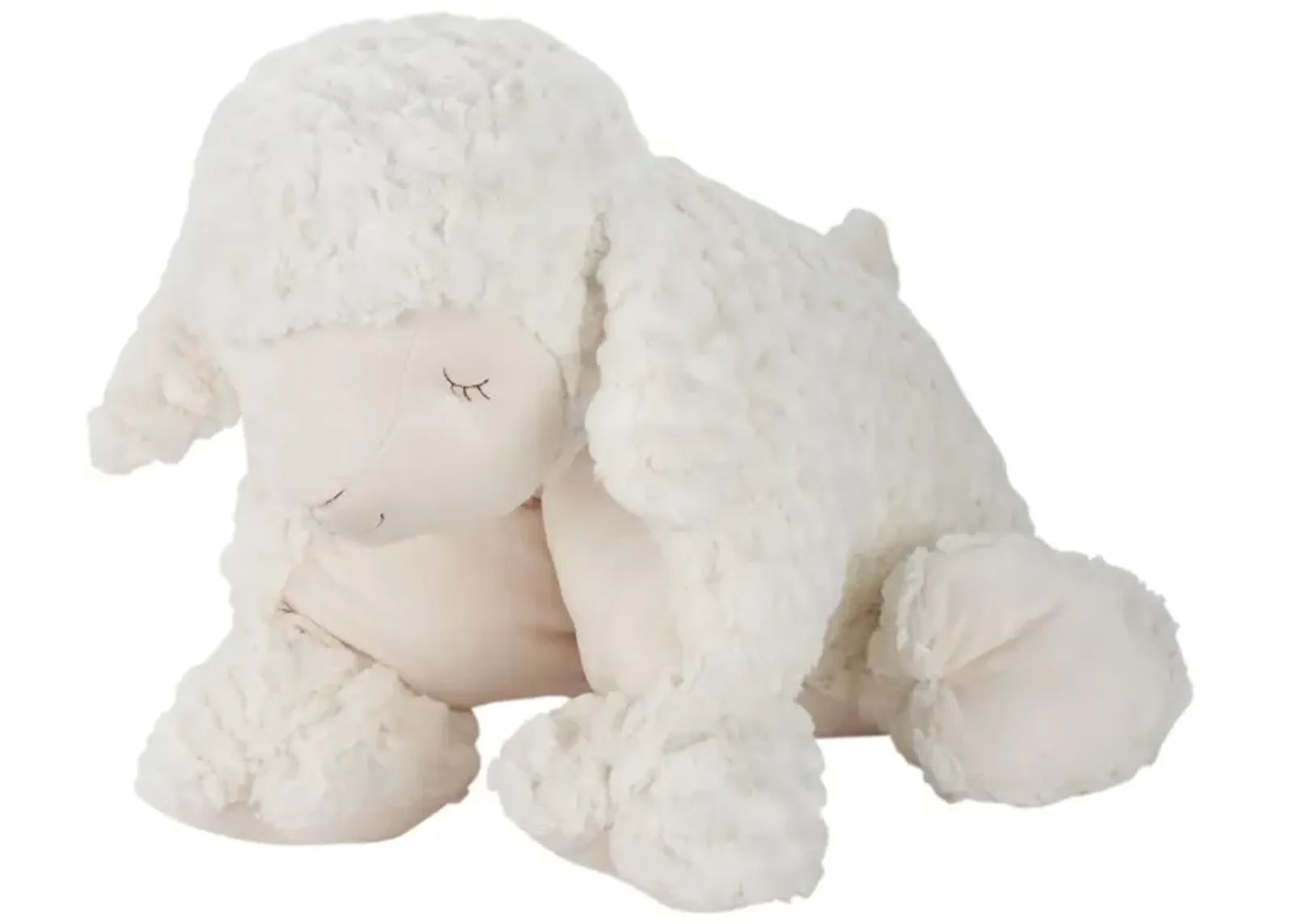 Luna Foldable Plush Lamb in Ivory by Nourison