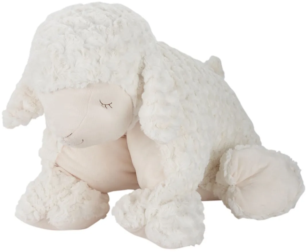 Luna Foldable Plush Lamb in Ivory by Nourison