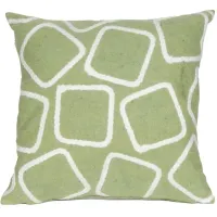 Liora Manne Visions I Squares Pillow in Lime by Trans-Ocean Import Co Inc