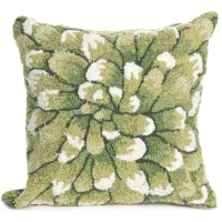 Liora Manne Frontporch Mum Pillow in Green by Trans-Ocean Import Co Inc