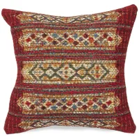 Liora Manne Marina Tribal Stripe Pillow in Red by Trans-Ocean Import Co Inc
