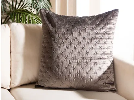 Embellished Deana Accent Pillow in Dark Gray by Safavieh