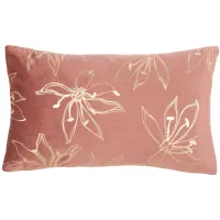 Embellished Yari Accent Pillow in Cranberry/Cream by Safavieh