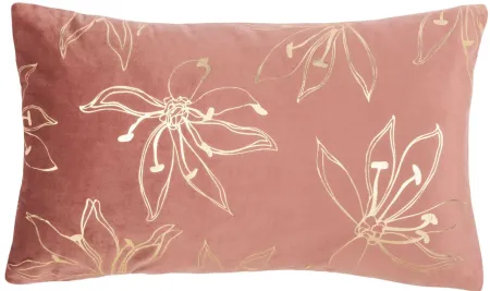 Embellished Yari Accent Pillow in Cranberry/Cream by Safavieh