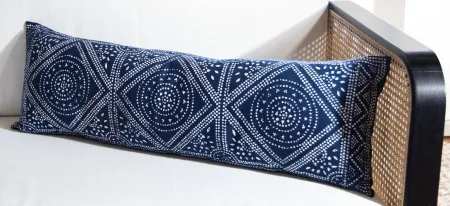 Embellished Valenti Accent Pillow in Blue/White by Safavieh