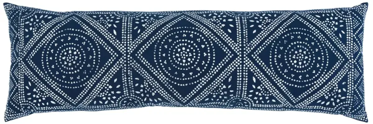 Embellished Valenti Accent Pillow in Blue/White by Safavieh