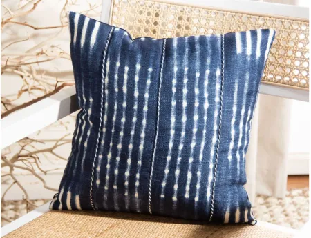Farnsworth Accent Pillow in Navy/Creme by Safavieh