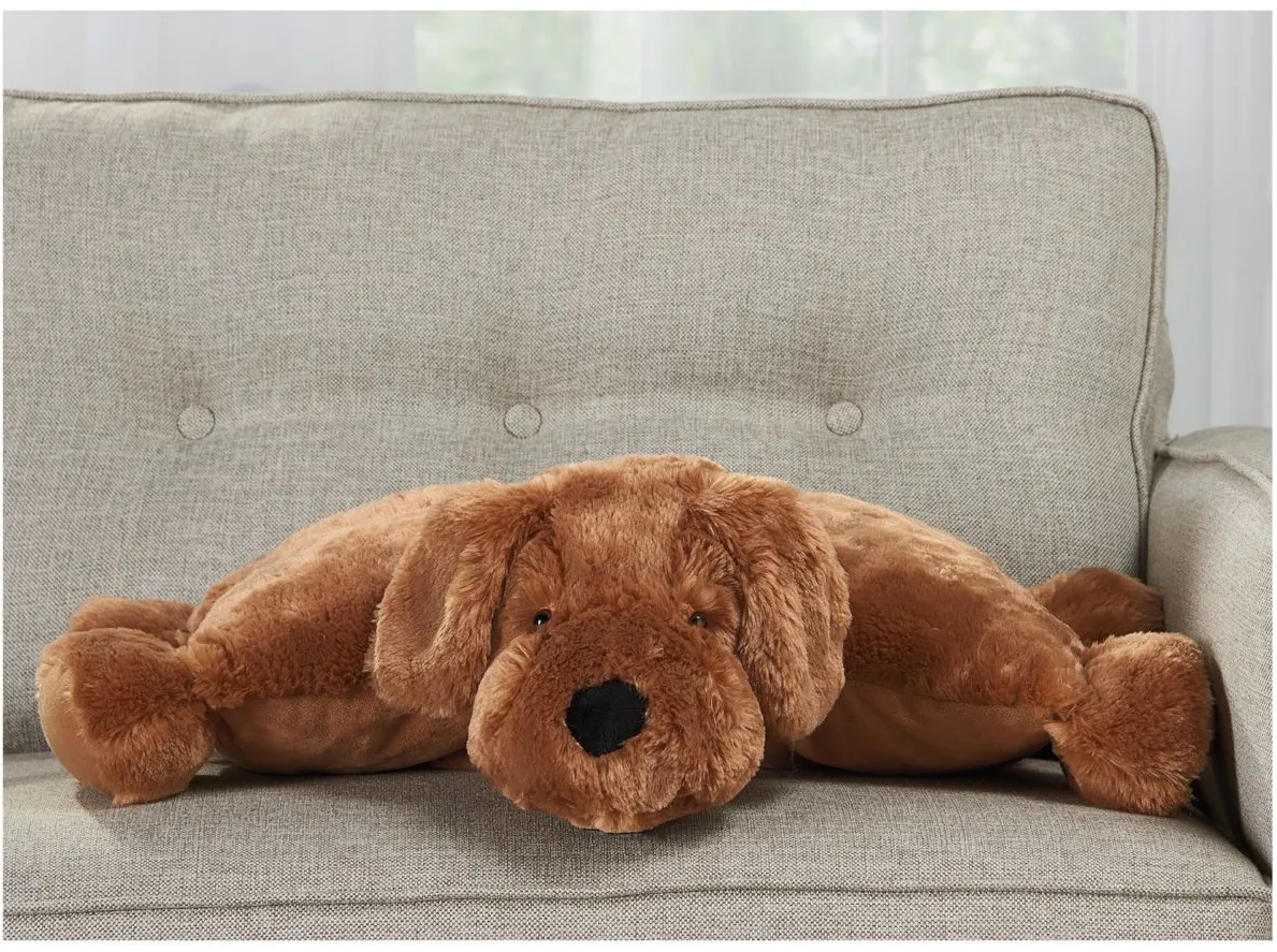 Ralph Foldable Plush Dog in Brown by Nourison