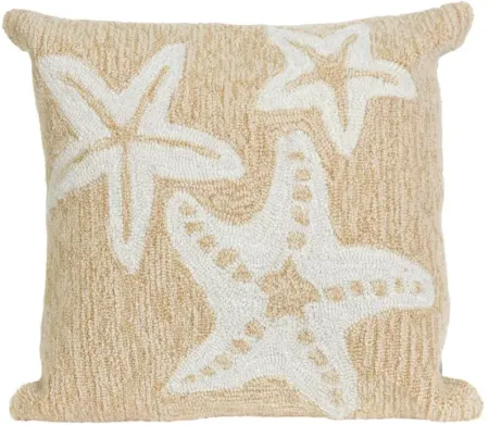 Liora Manne Frontporch Starfish Pillow in Natural by Trans-Ocean Import Co Inc