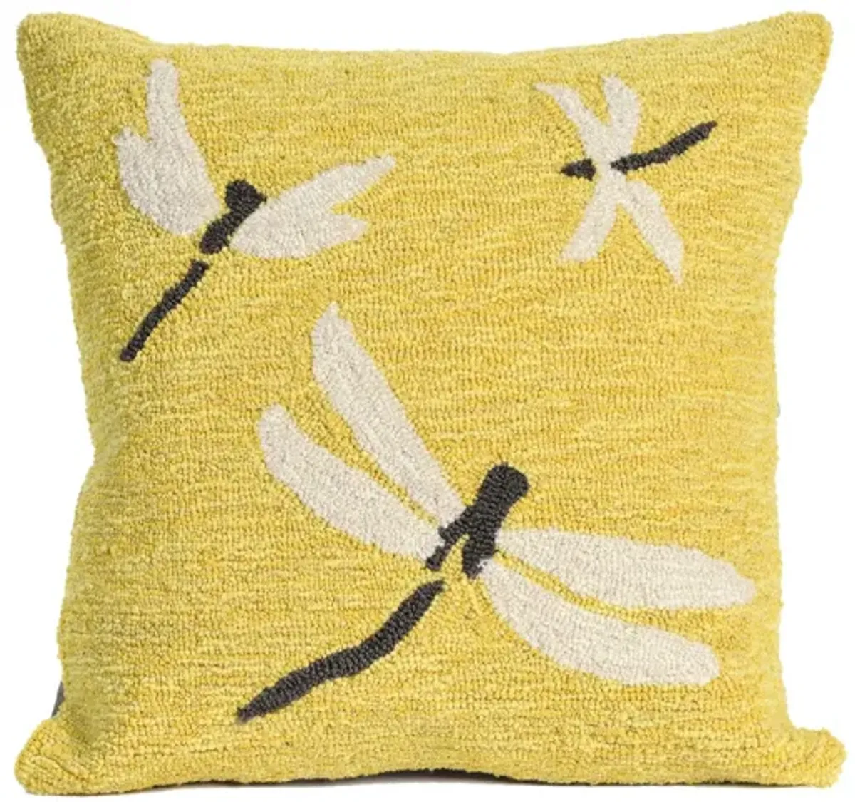 Liora Manne Frontporch Dragonfly Pillow in Yellow by Trans-Ocean Import Co Inc