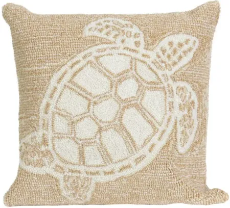 Liora Manne Frontporch Turtle Pillow in Natural by Trans-Ocean Import Co Inc