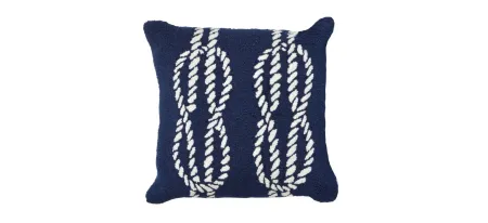 Liora Manne Frontporch Ropes Pillow in Navy by Trans-Ocean Import Co Inc